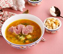 Гороховый суп с копченостями