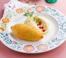 Котлета по-киевски с пюре