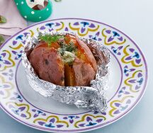 Запеченый картофель с чесноком