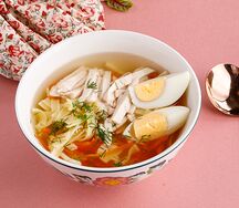 Суп с фермерским цыпленком