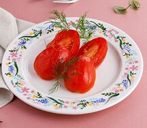 Малосольные помидоры с чесноком