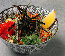 Донбури с лососем