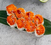 Запеченный ролл с лососем