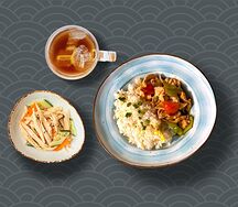 Курица в кисло-сладком соусе с рисом