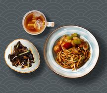 Фрикадельки Гун бао с лапшой