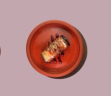 Рулет из баклажана с надуги