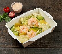 Салат с креветками