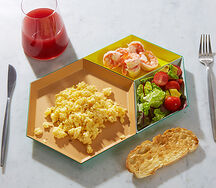 Скрэмбл с креветками