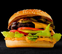 Бургер с котлетой из говядины