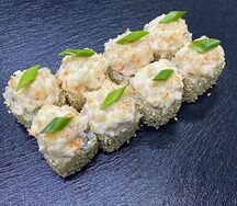 Запечённый с креветкой
