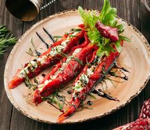 Фаршированный перец с орехами