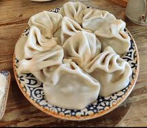 Хинкали варёные с бараниной