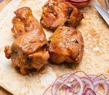 Кебаб из cвинoй мякоти