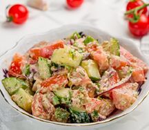 Салат по-грузински с орехами