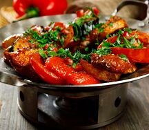 Садж с куриным филе