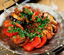 Аджапсандал из телячьей мякоти