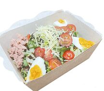 Микс-салат с тунцом и заправкой крем-бальзамик