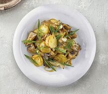 Картофель беби с грибами