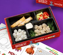 Комбо с пельмешками из телятины и игрушка