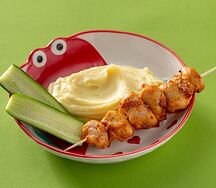 Куриный шашлычок с картофельным пюре