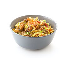 Рис Теппаньяки с морепродуктами