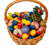 Фруктовая корзина Яркая фантазия / подарочный набор / подарок