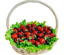 Ягодная корзина Клубничная корзина 2 / подарочный набор
