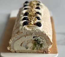 Меренговый рулет Киви-банан