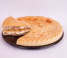 Пирог с сыром и грибами