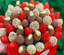 Букет из клубники в шоколаде Пламенная