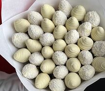 Букет из клубники Снежная королева M