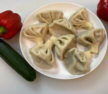 Хинкали с говядиной и свининой