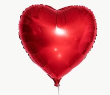 Шар сердце красное