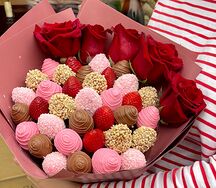 Букет клубники в шоколаде Garden Rose