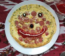 Омлет с овощами