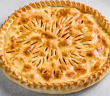 Пирог с Сёмгой, сыром и шпинатом
