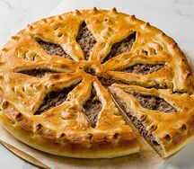 Пирог с Мясом и капустой