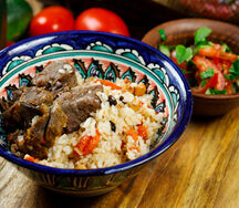 Плов по-узбекски из мякоти ягнёнка