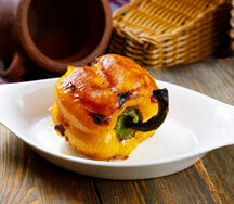 Перец болгарский запеченный на мангале