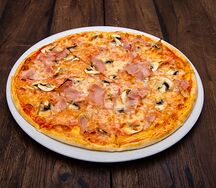 Пицца с ветчиной и грибами 33 см