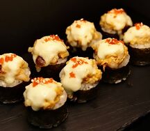 Запеченный с креветкой