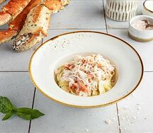Паста с крабом и трюфельным маслом