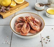 Креветки жареные с трюфельным маслом