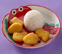 Куриные наггетсы с отварным рисом