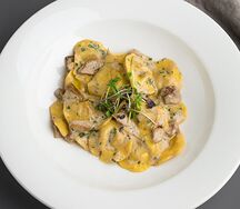 Равиоли с белыми грибами