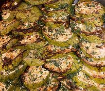 Кабачки жареные с ччесноком