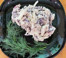 Салат из тунца с яблоком