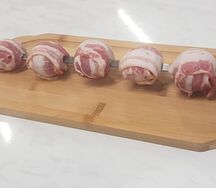 Картофель с беконом на мангале