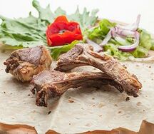 Шашлык из бараньей корейки