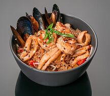 Рис с морепродуктами